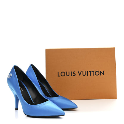 Louis Vuitton Satin Archlight Pumps 38.5 Blue 9 of 9