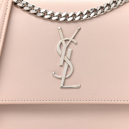 Saint Laurent Calfskin Medium Monogram Sunset Marble Pink 8 of 14