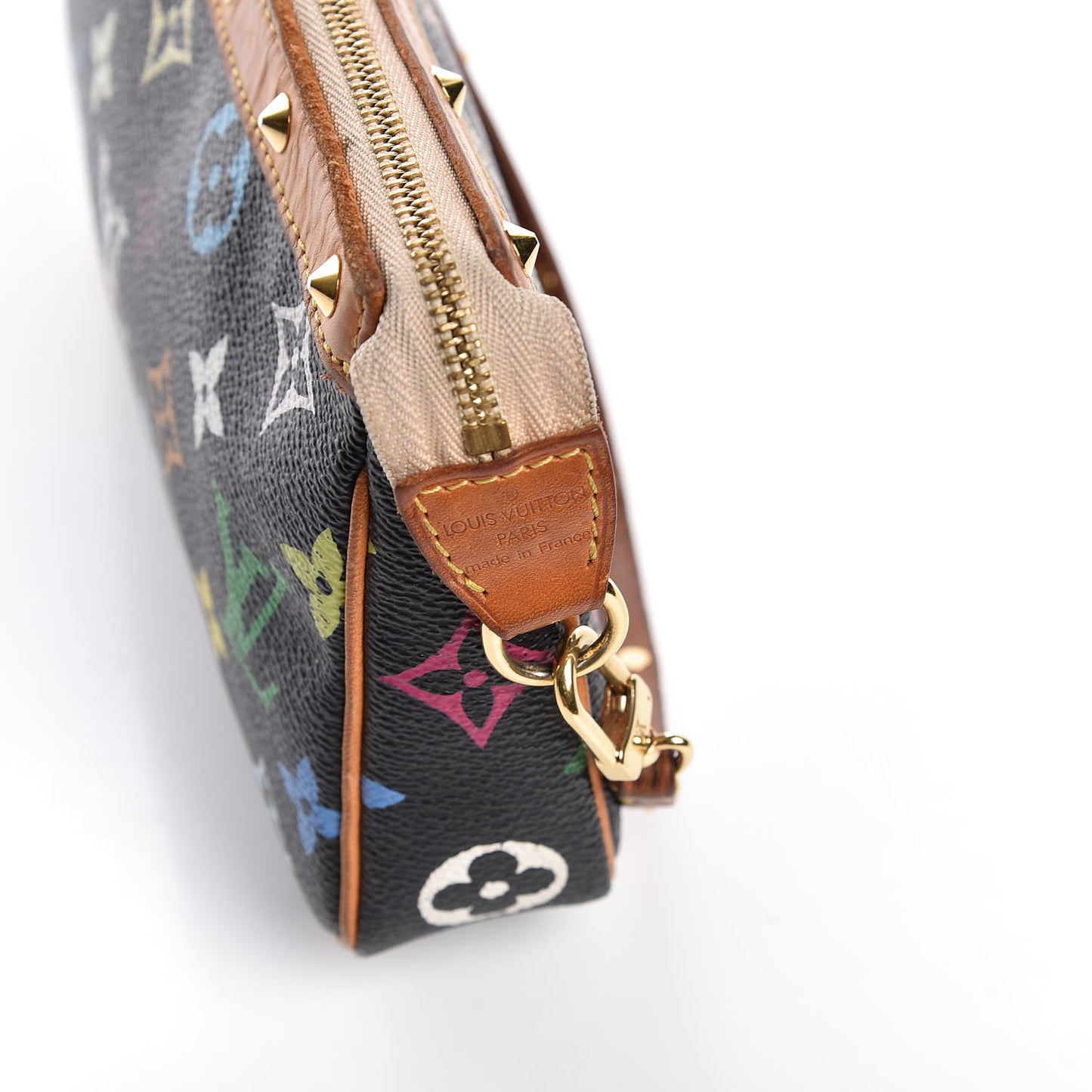 Monogram Multicolor Pochette Accessories Black