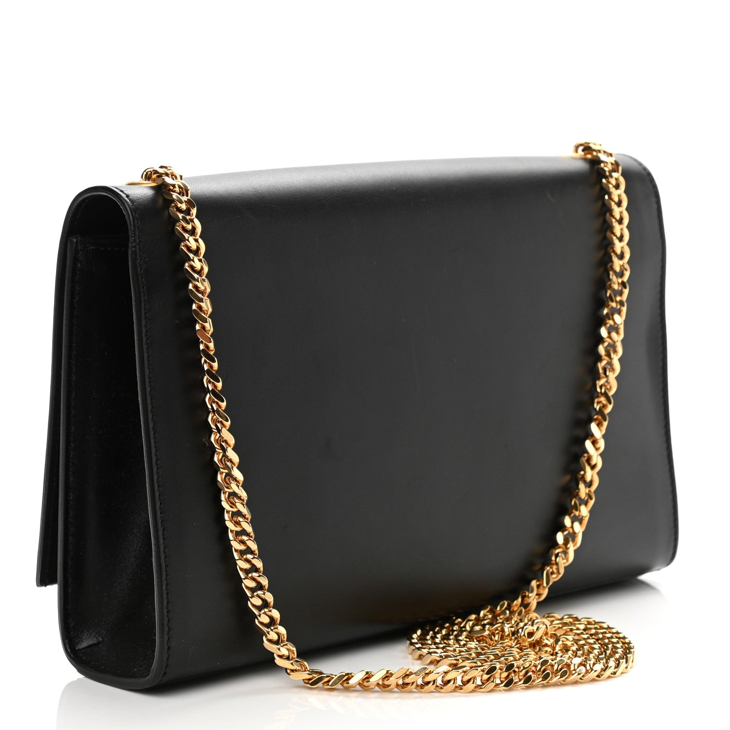 Saint Laurent Smooth Calfskin Medium Classic Monogram Kate Tassel Satchel Black 3 of 14