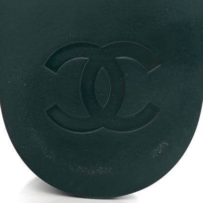 Chanel Calfskin CC Platform Loafers 39 Green 7 of 13