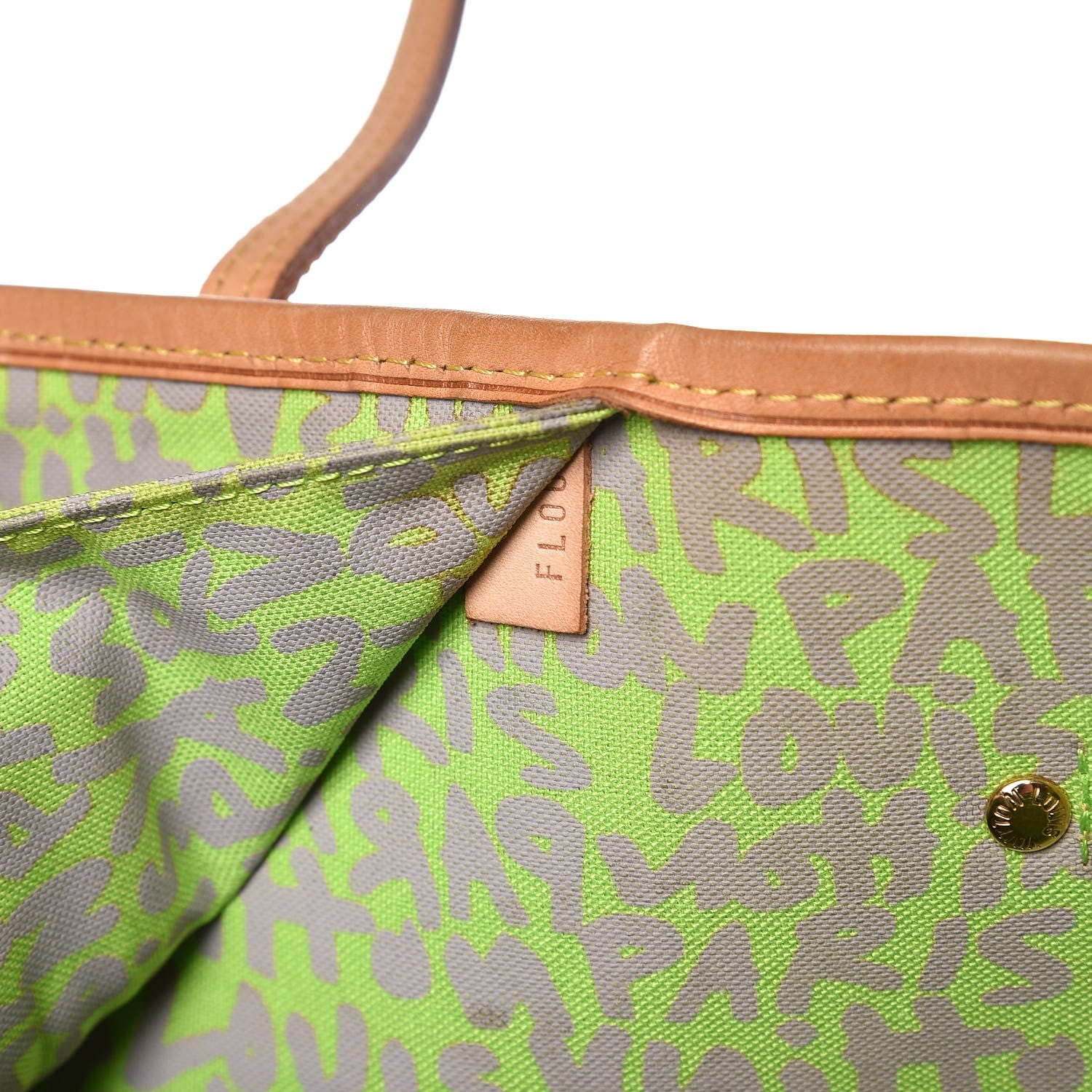 Louis Vuitton Monogram Graffiti Neverfull GM Green 7 of 10