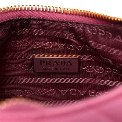 Prada Re-Nylon Saffiano Stitched Mini Re-Edition 1995 Chaine Shoulder Bag Begonia 6 of 11