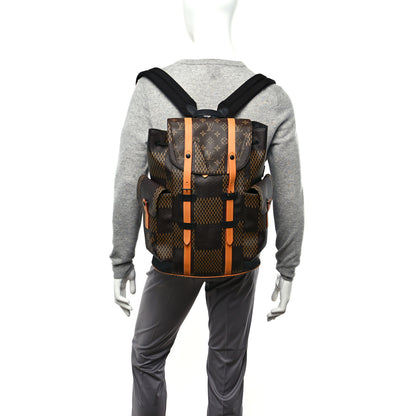Louis Vuitton X NIGO Giant Damier Ebene Monogram Christopher PM Backpack 2 of 9