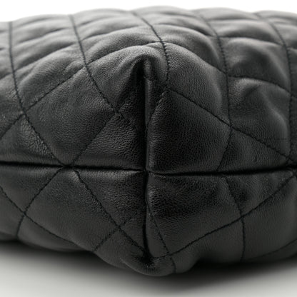 Saint Laurent Lambskin Quilted Maxi Icare Shopping Tote Black 11 of 11