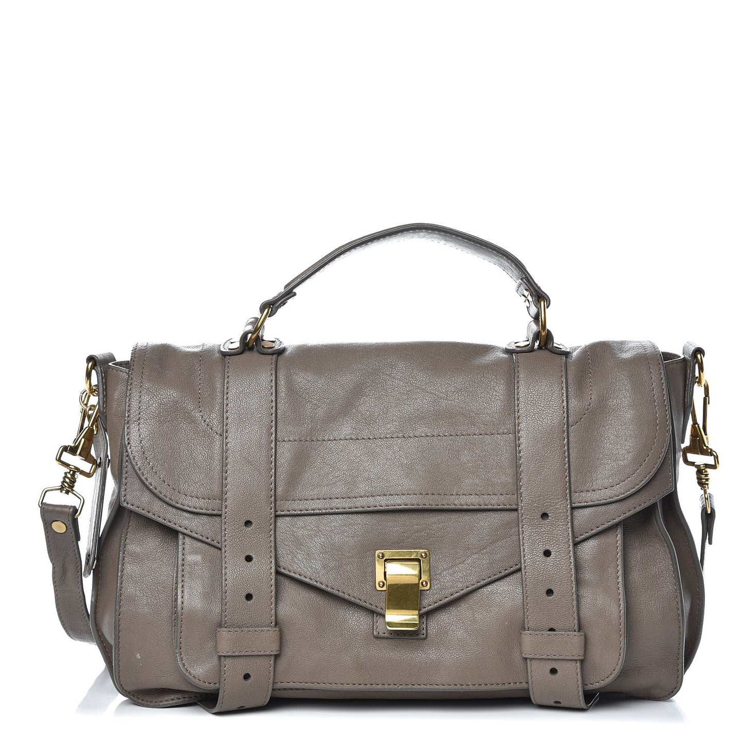Lambskin Medium PS1 Satchel Smoke