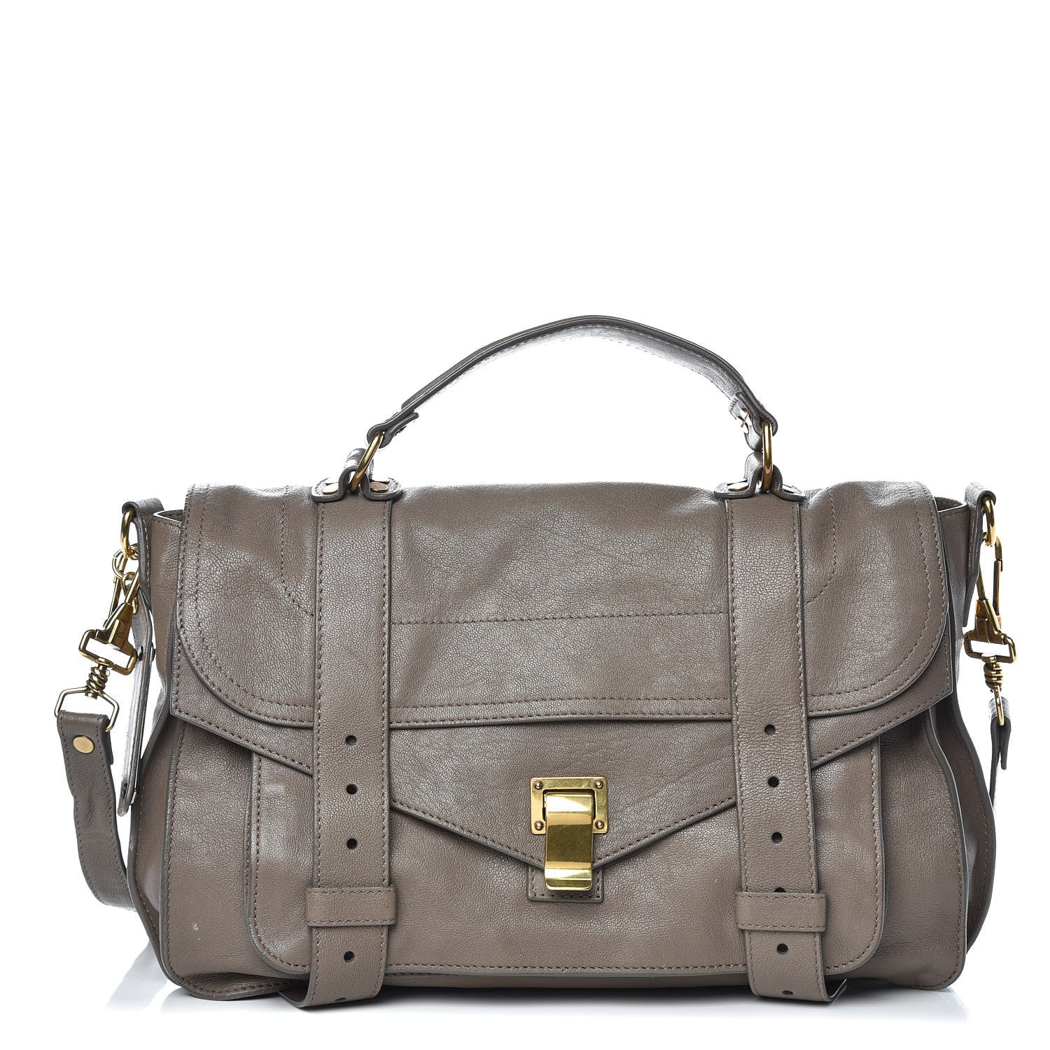 Proenza Schouler Lambskin Medium PS1 Satchel Smoke 1 of 12