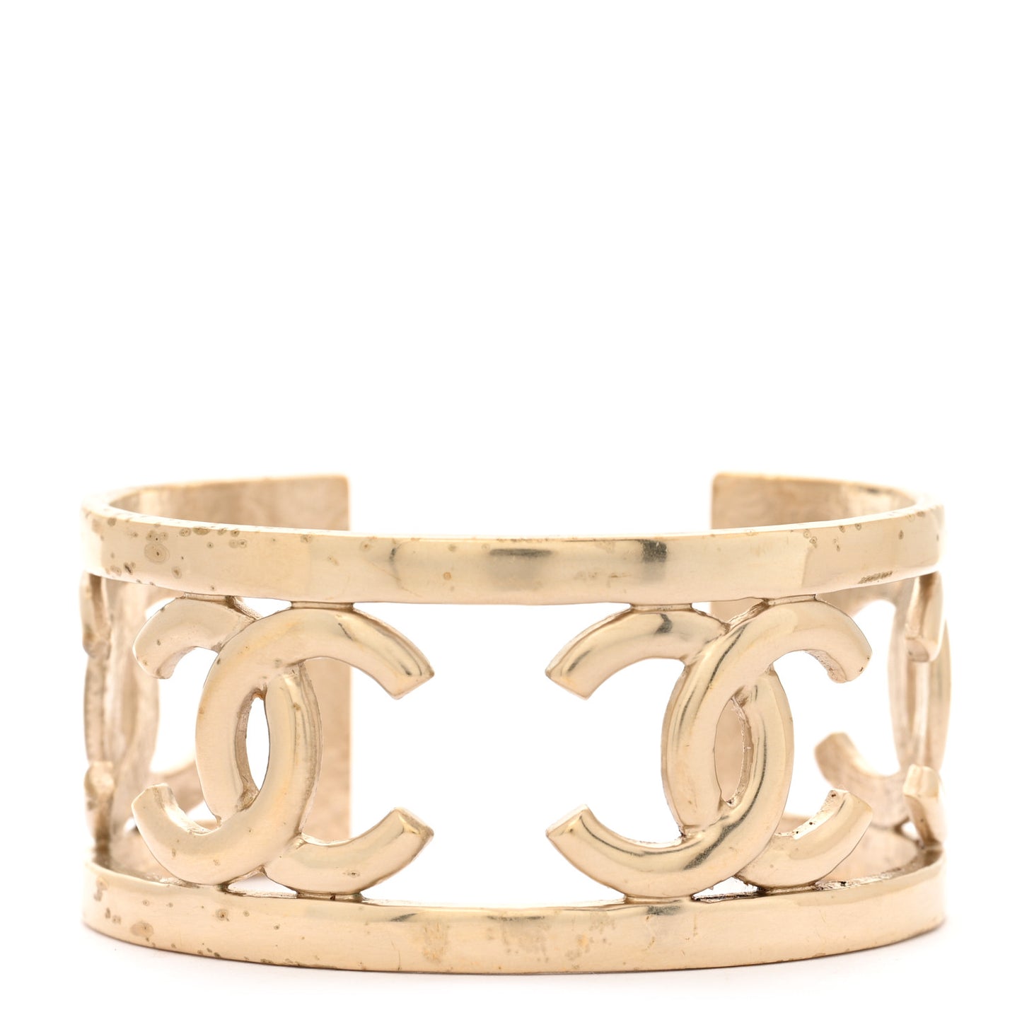 Metal Logo CC Cuff Gold