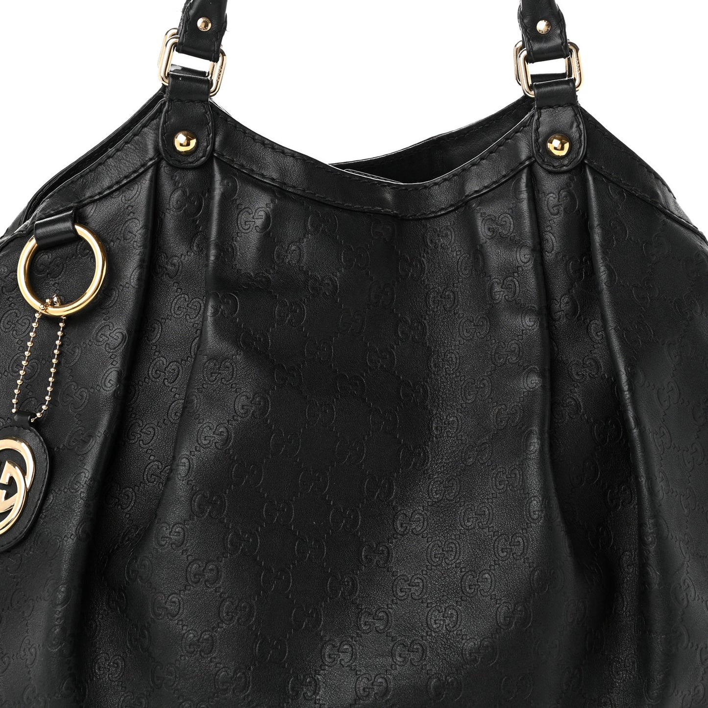 Guccissima Large Sukey Tote Black