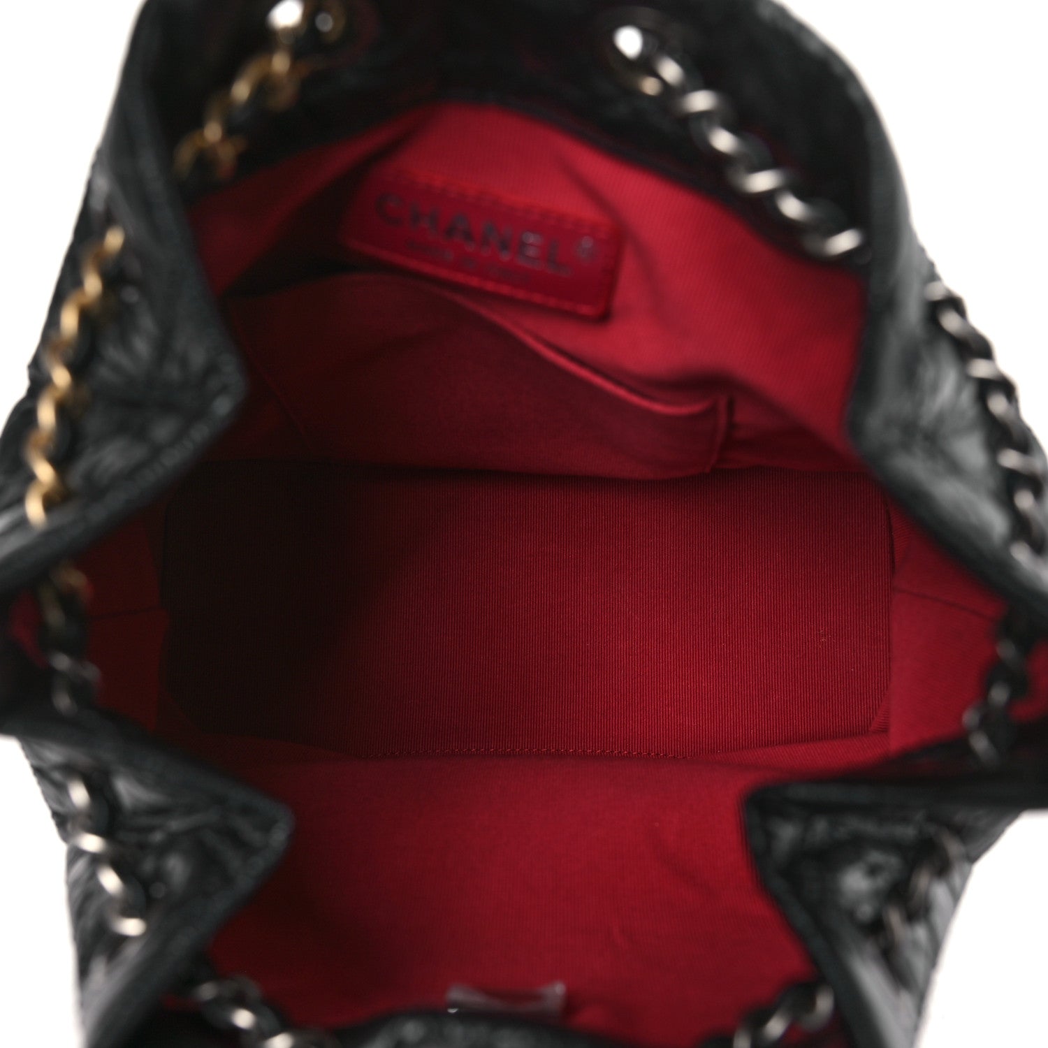 Chanel Aged Calfskin Quilted Small Gabrielle Backpack Black 5 of 10