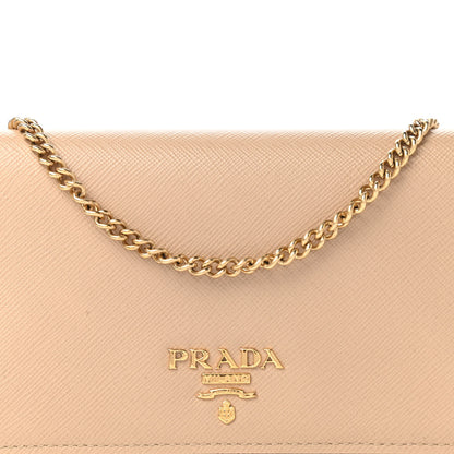 Prada Saffiano Metal Mini Crossbody Bag Cipria 10 of 10
