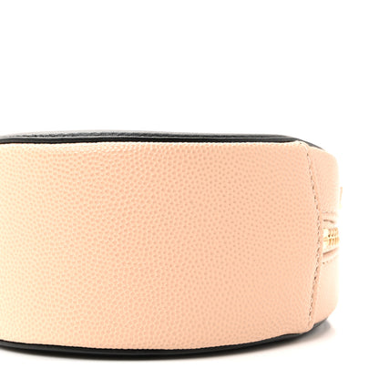 Chanel Caviar Quilted Round Filigree Crossbody Beige Black 10 of 10