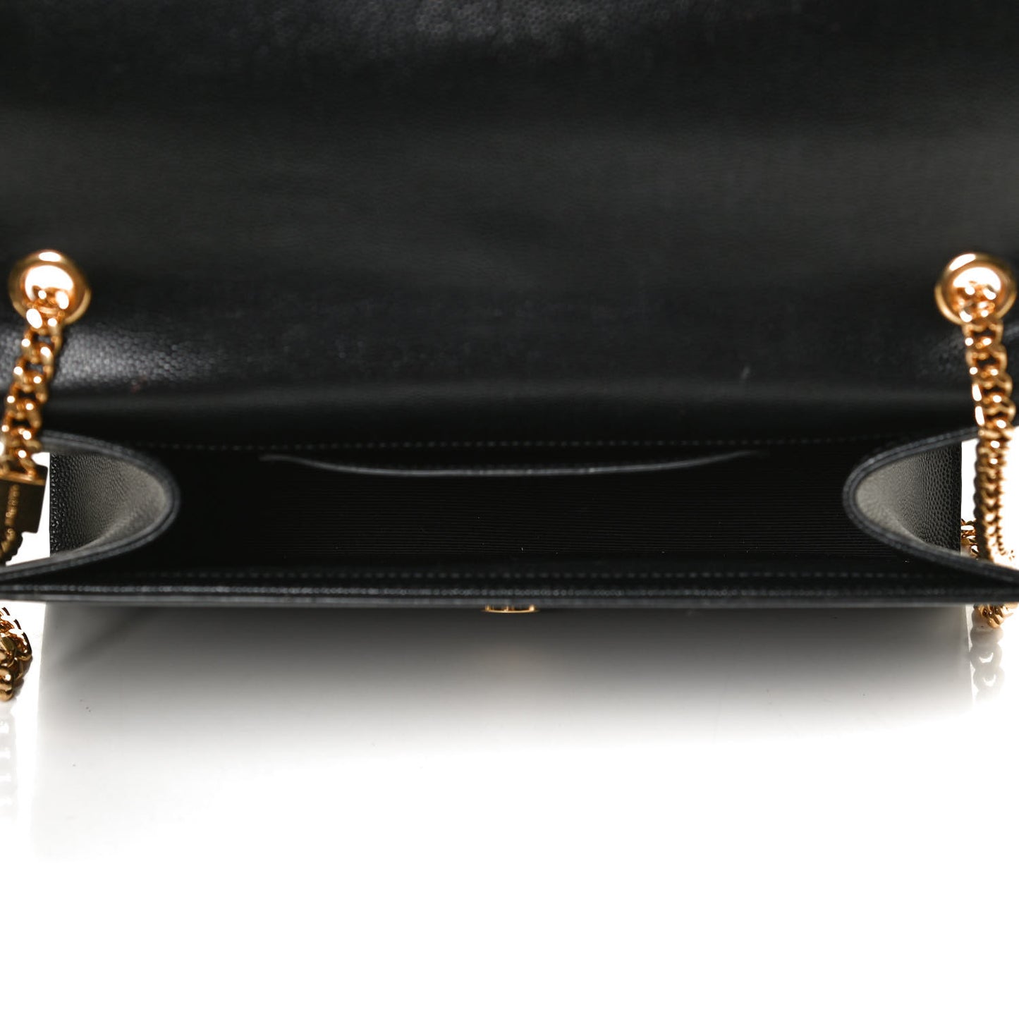 Grain De Poudre Medium Classic Monogram Kate Satchel Black