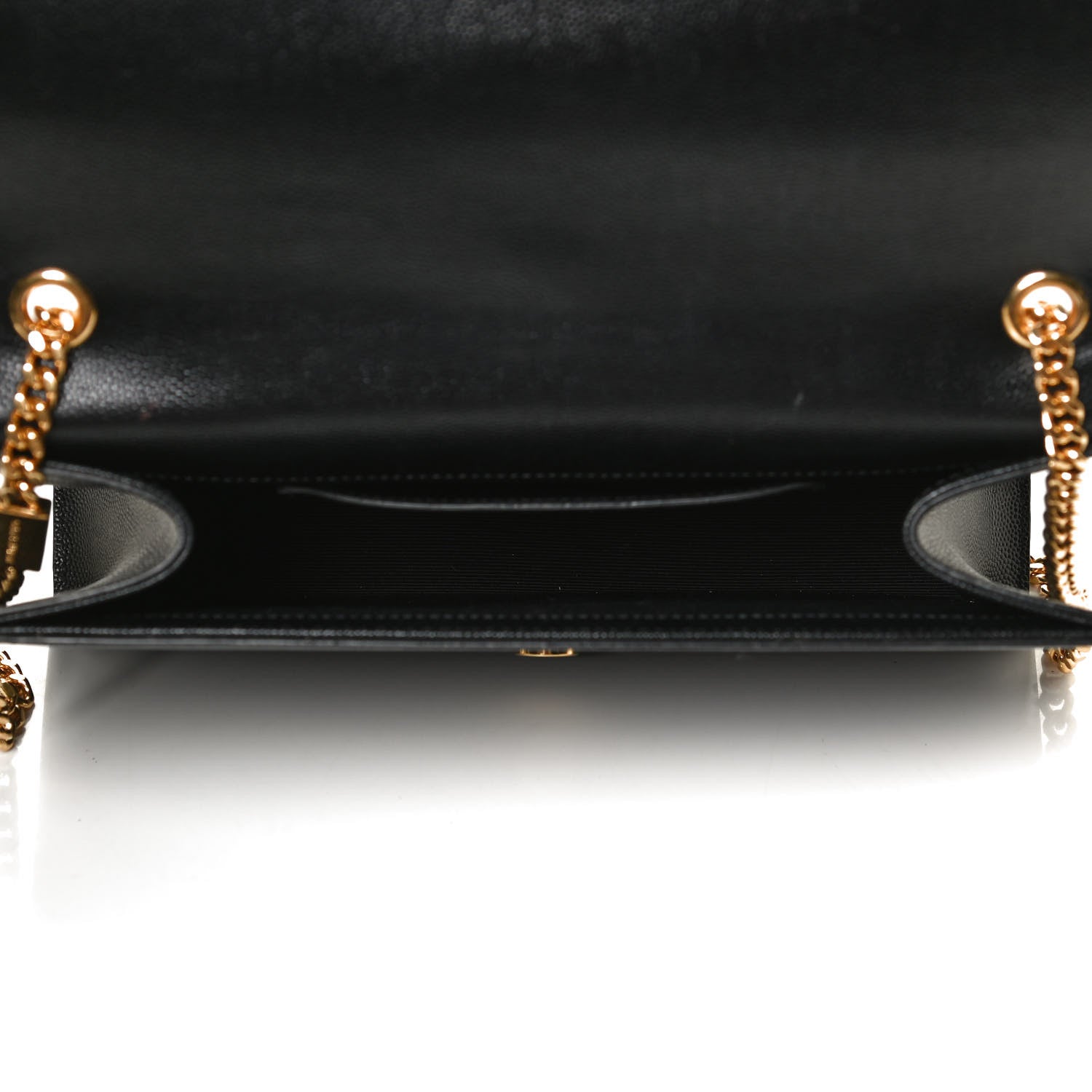 Saint Laurent Grain De Poudre Medium Classic Monogram Kate Satchel Black 5 of 13