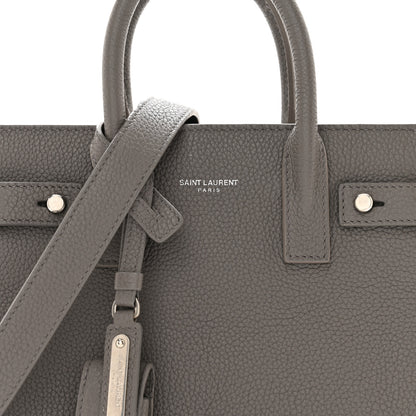 Saint Laurent Grained Calfskin Nano Supple Sac De Jour Fog 8 of 12