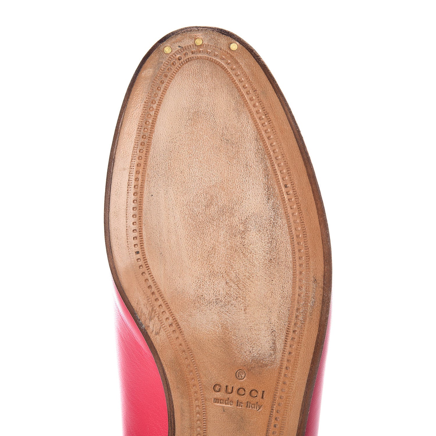 Gucci Lambskin Womens Brixton Horsebit Loafers 35 Hot Pink 10 of 16