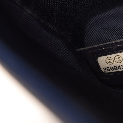 Chanel Caviar Quilted Medium Boy Flap Navy 7 of 9