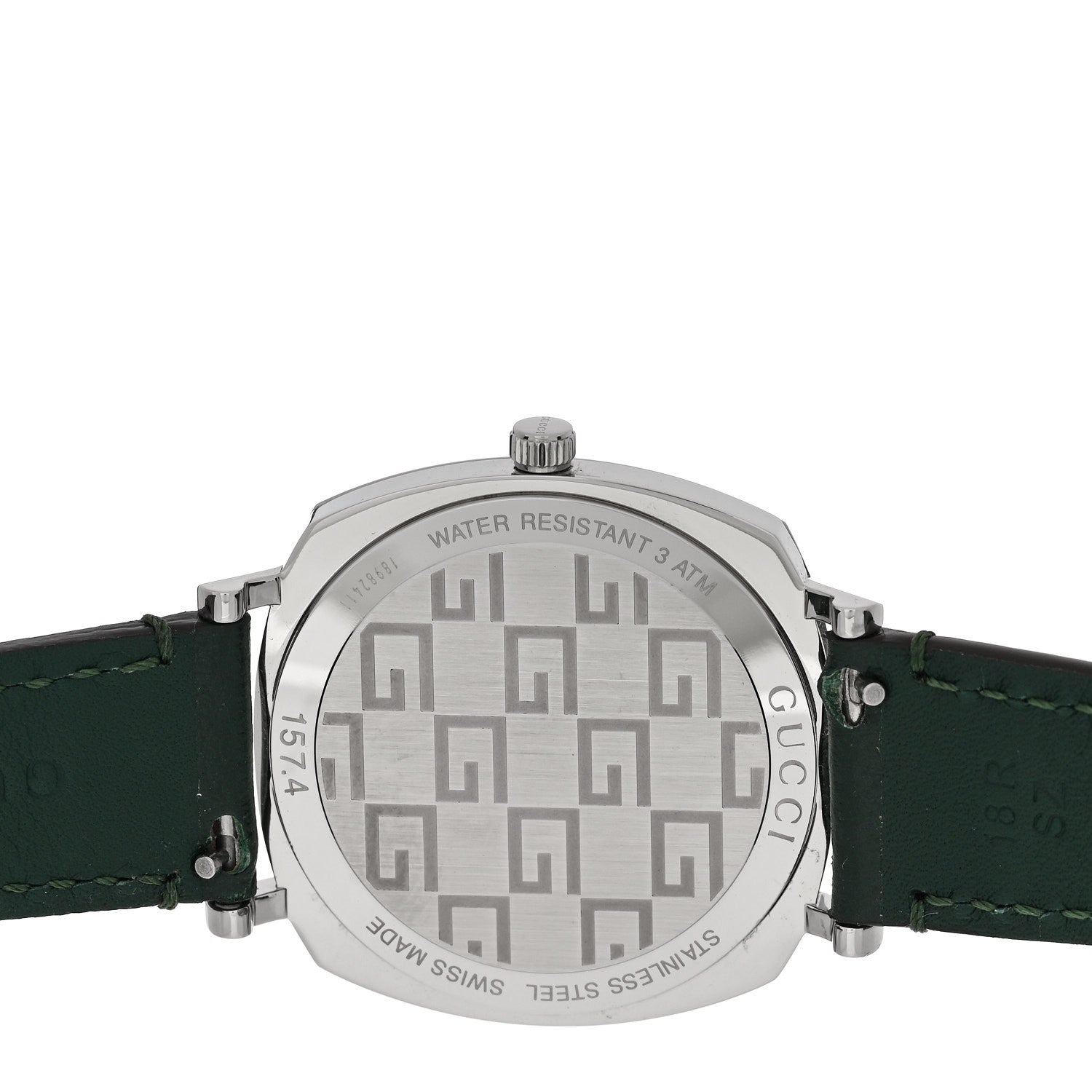 Gucci Stainless Steel Calfskin 35mm Grip Quartz Watch Green 4 of 4