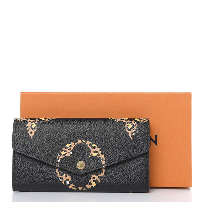 Louis Vuitton Monogram Giant Jungle Sarah Wallet Black 8 of 8