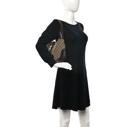 Gucci Monogram Web Jackie O Hobo Dark Brown 2 of 9