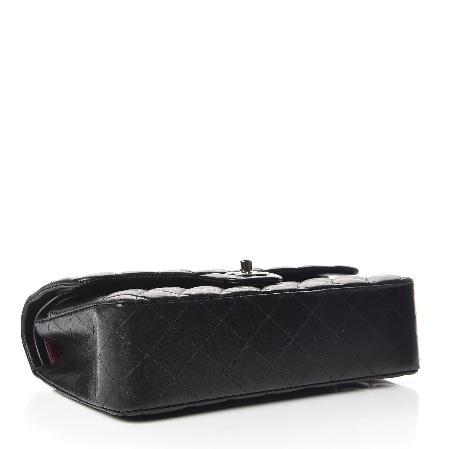 Chanel Lambskin Quilted Medium Double Flap Black 5 of 11