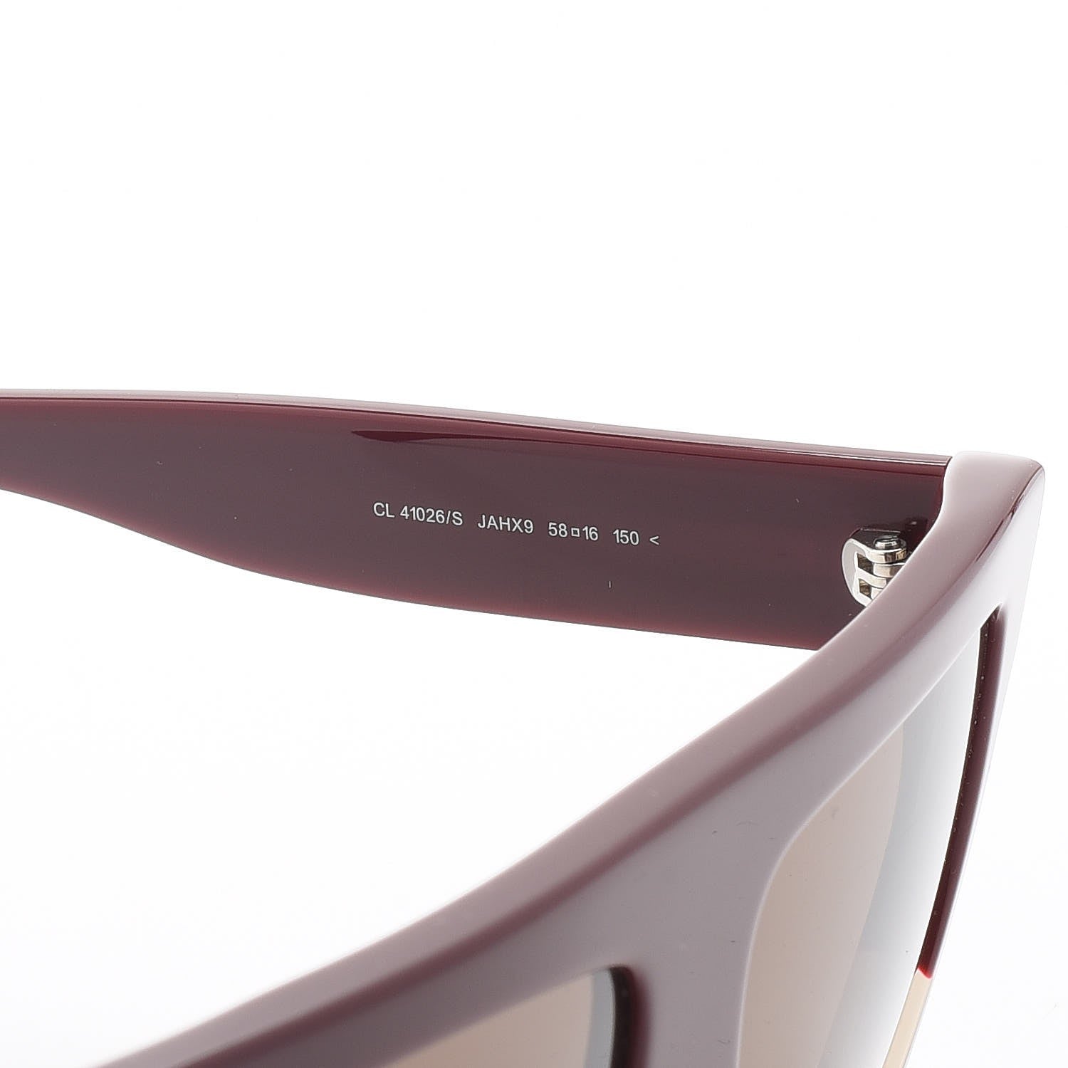 Celine Shadow Sunglasses CL 41026/S Burgundy 6 of 7
