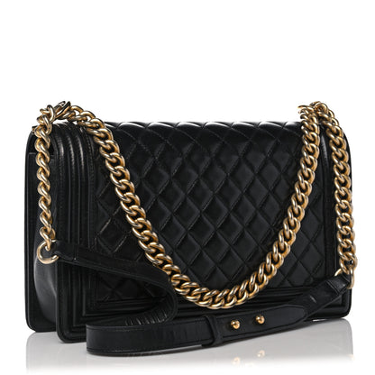 Chanel Lambskin Quilted New Medium Boy Flap Black 3 of 21
