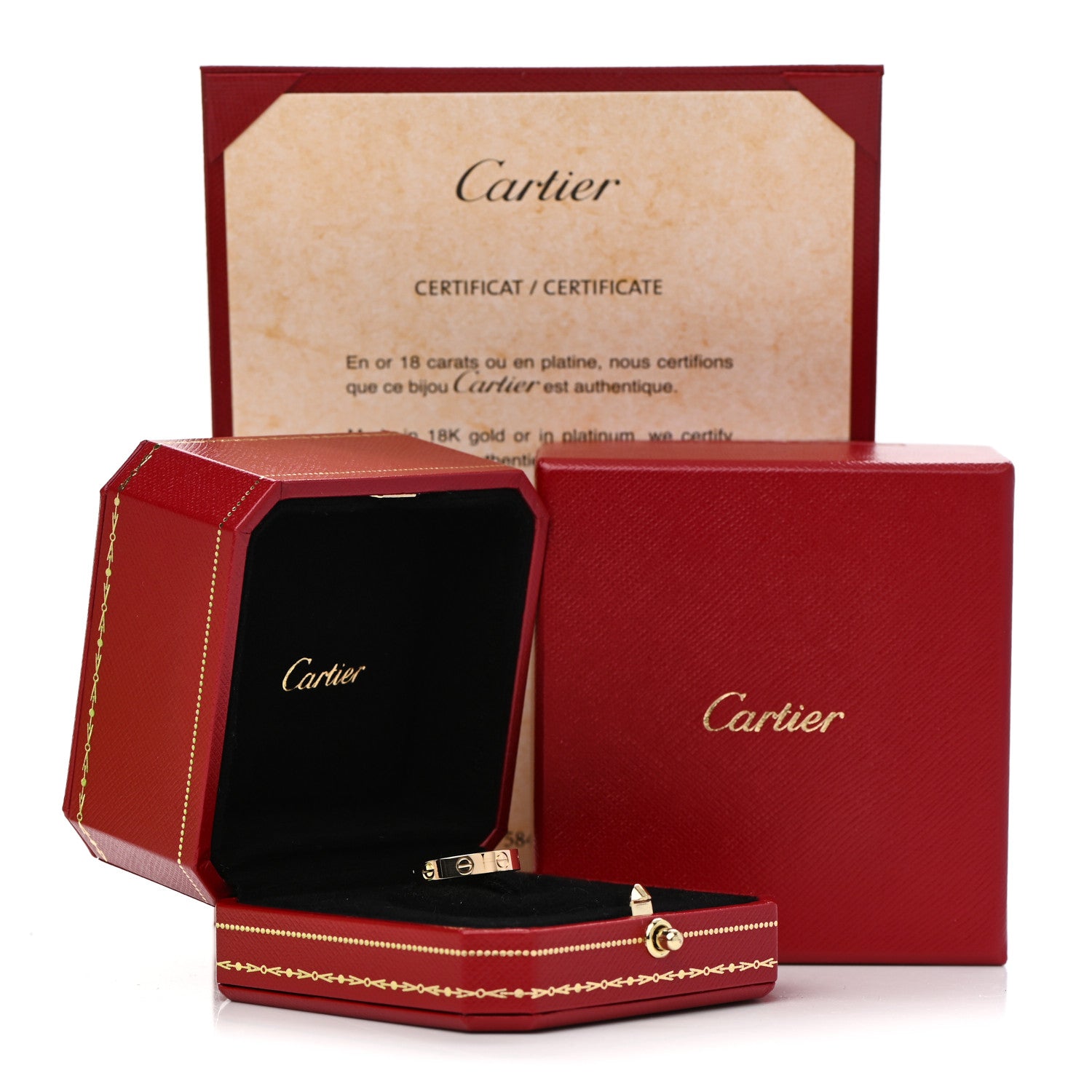 Cartier 18K Yellow Gold 3.5mm LOVE Wedding Band Ring 50 5.25 5 of 5