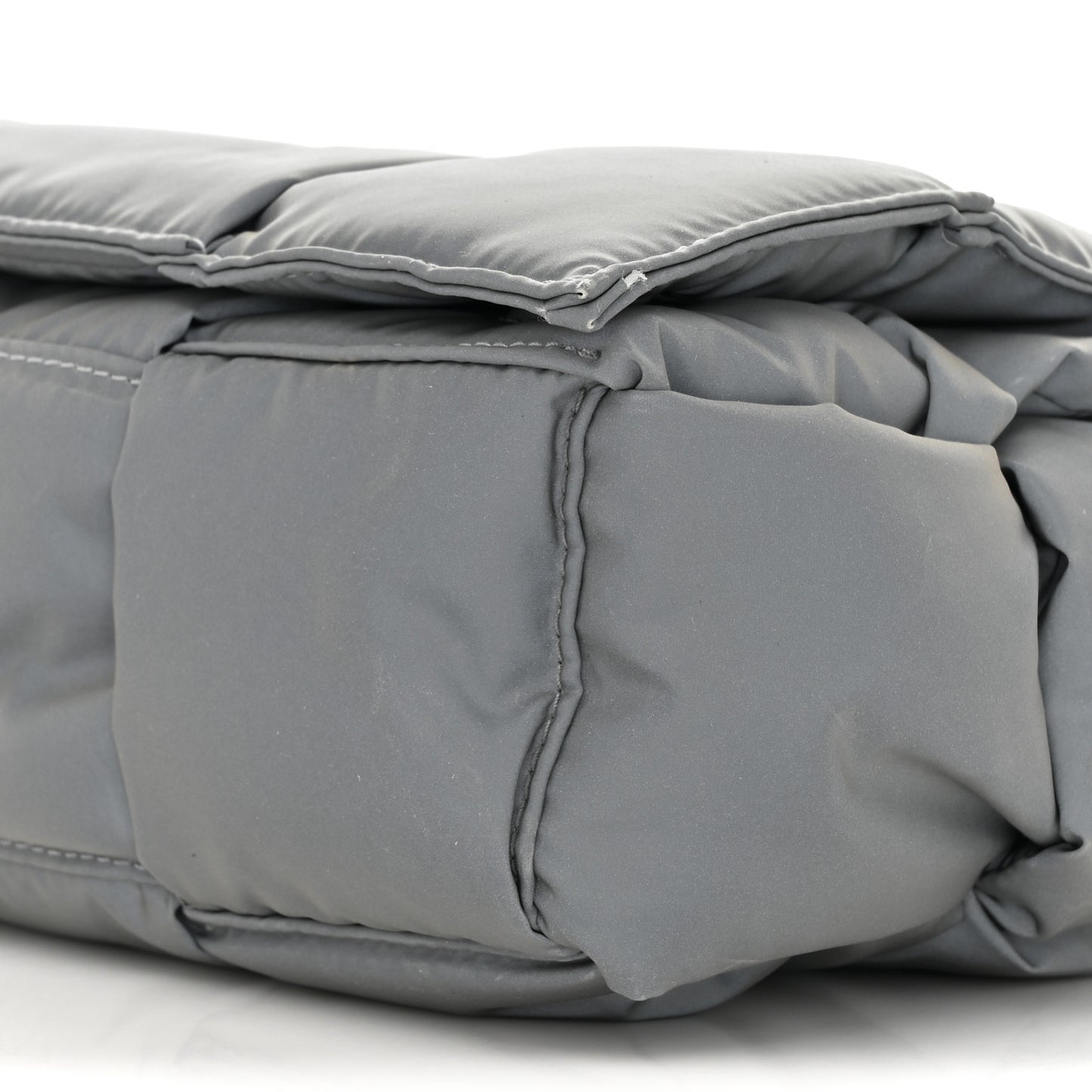 Nylon Intrecciato Padded Tech Cassette Bag Thunder