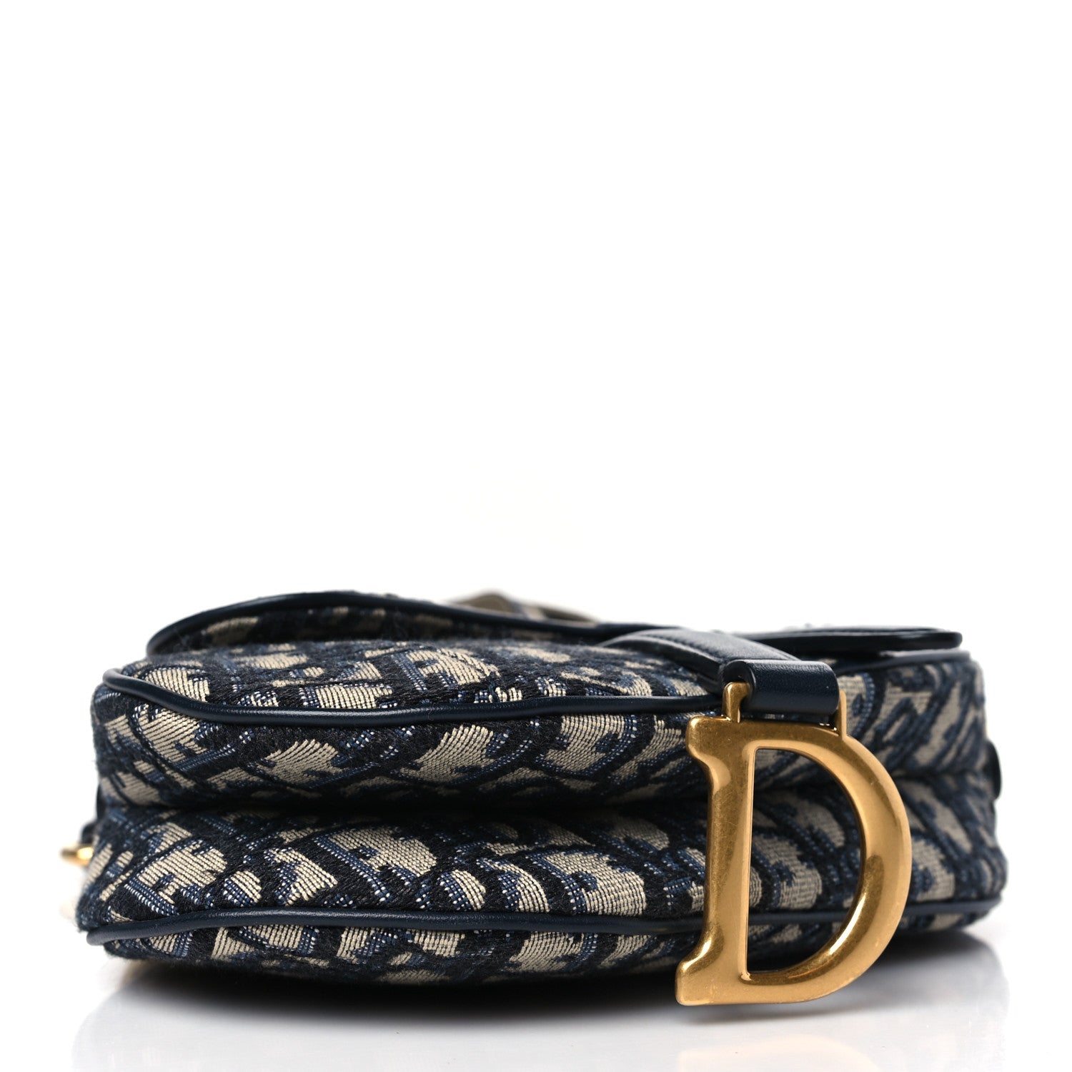 Christian Dior Oblique Mini Saddle Bag Blue 4 of 8