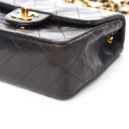 Chanel Lambskin Quilted Mini Square Flap Bag Black 10 of 14
