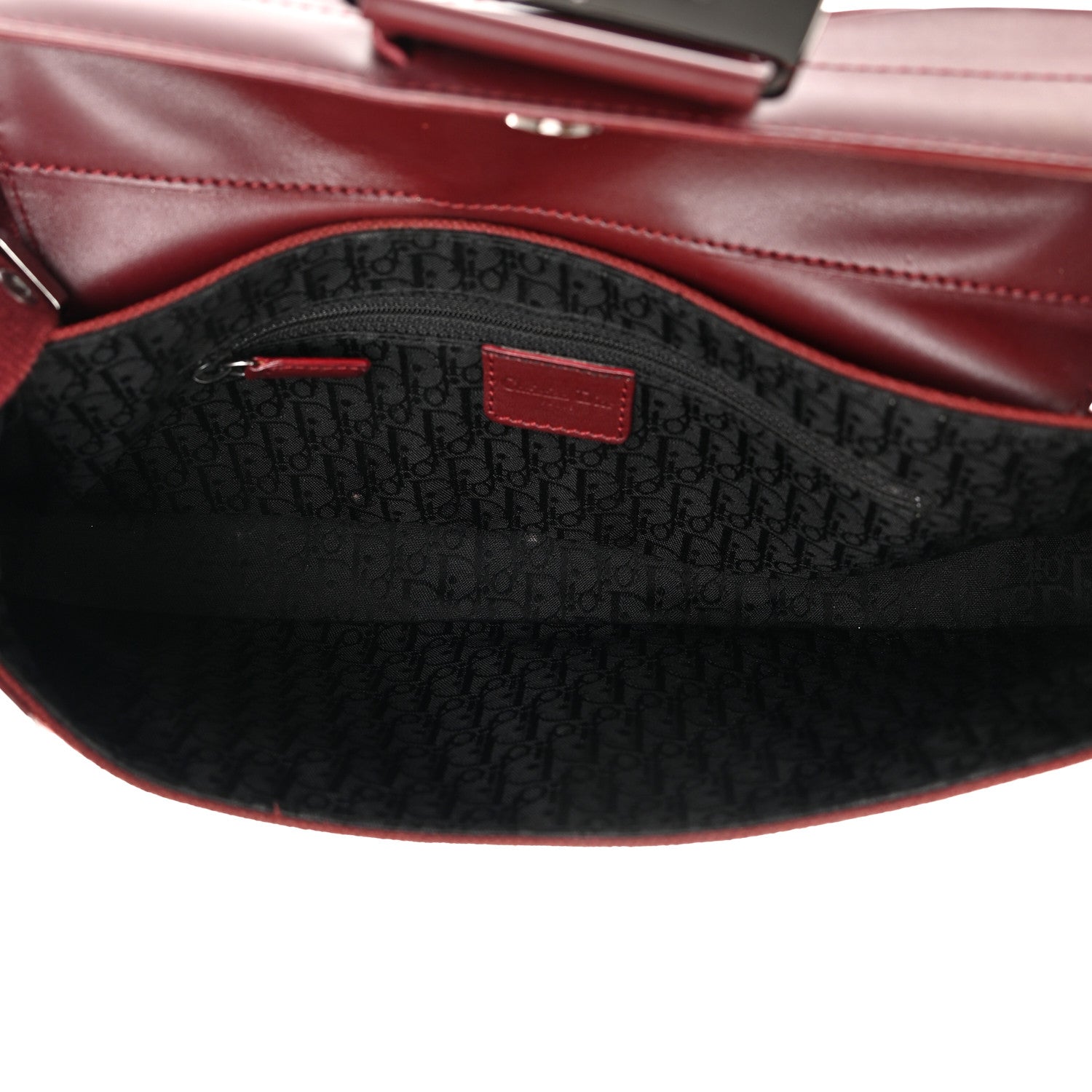 Christian Dior Canvas Calfskin Street Chic Columbus Ave Burgundy 5 of 15