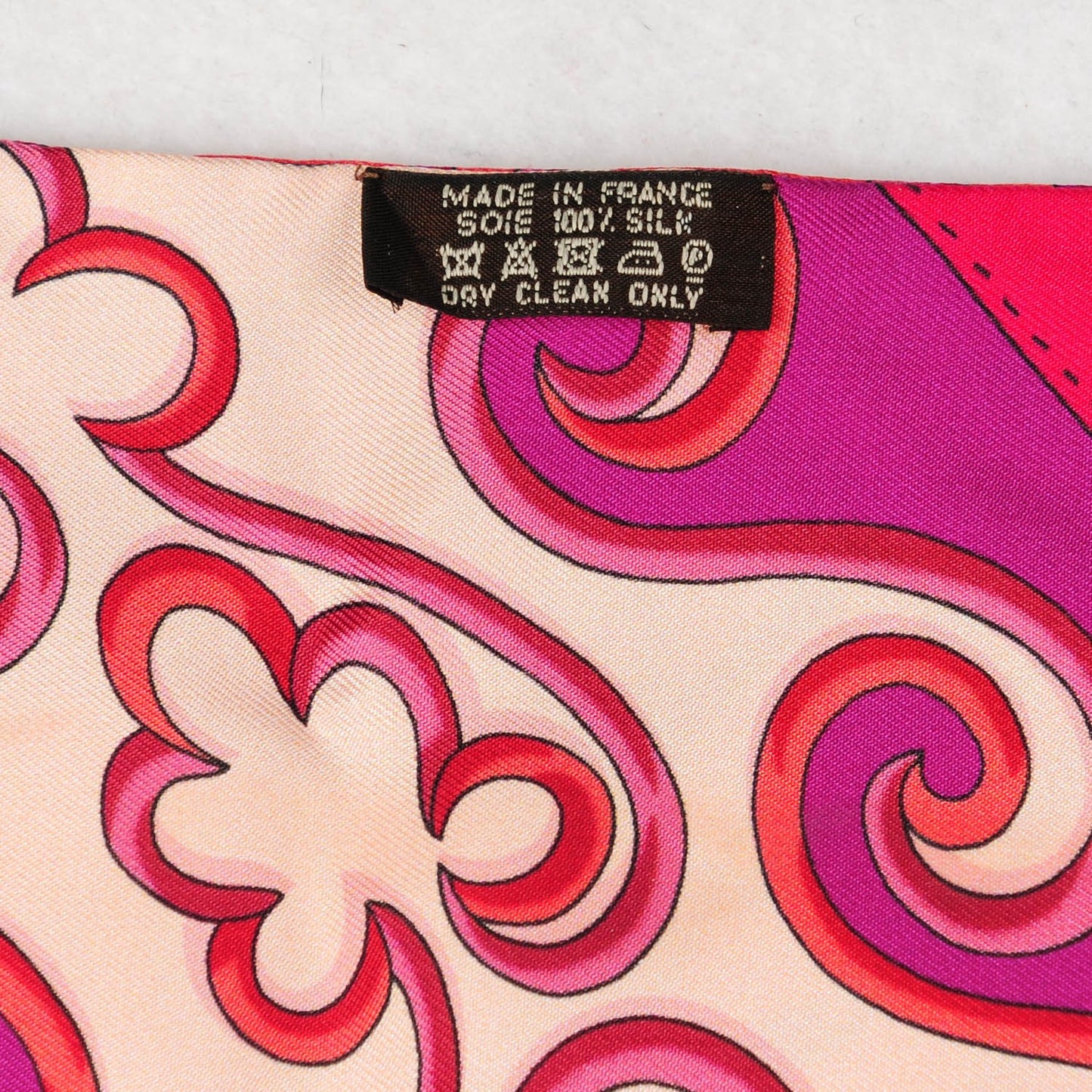 Silk Festival des Amazones Maxi Twilly Fuchsia Rose Indien Corail