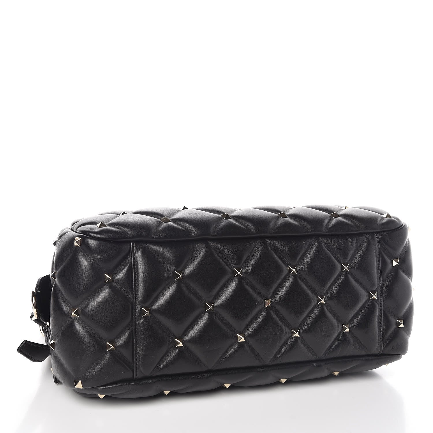 Valentino Garavani Nappa Candystud Double Handle Shoulder Bag Black 4 of 8