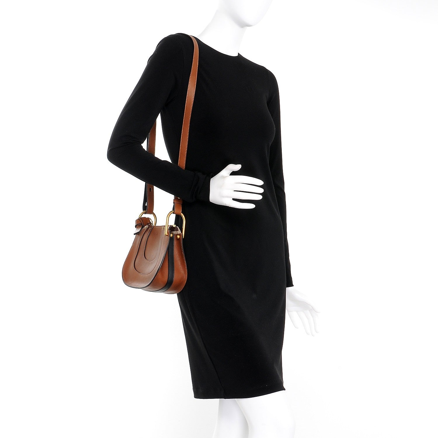 Chloe Grained Calfskin Nano Hayley Hobo Tan 2 of 8