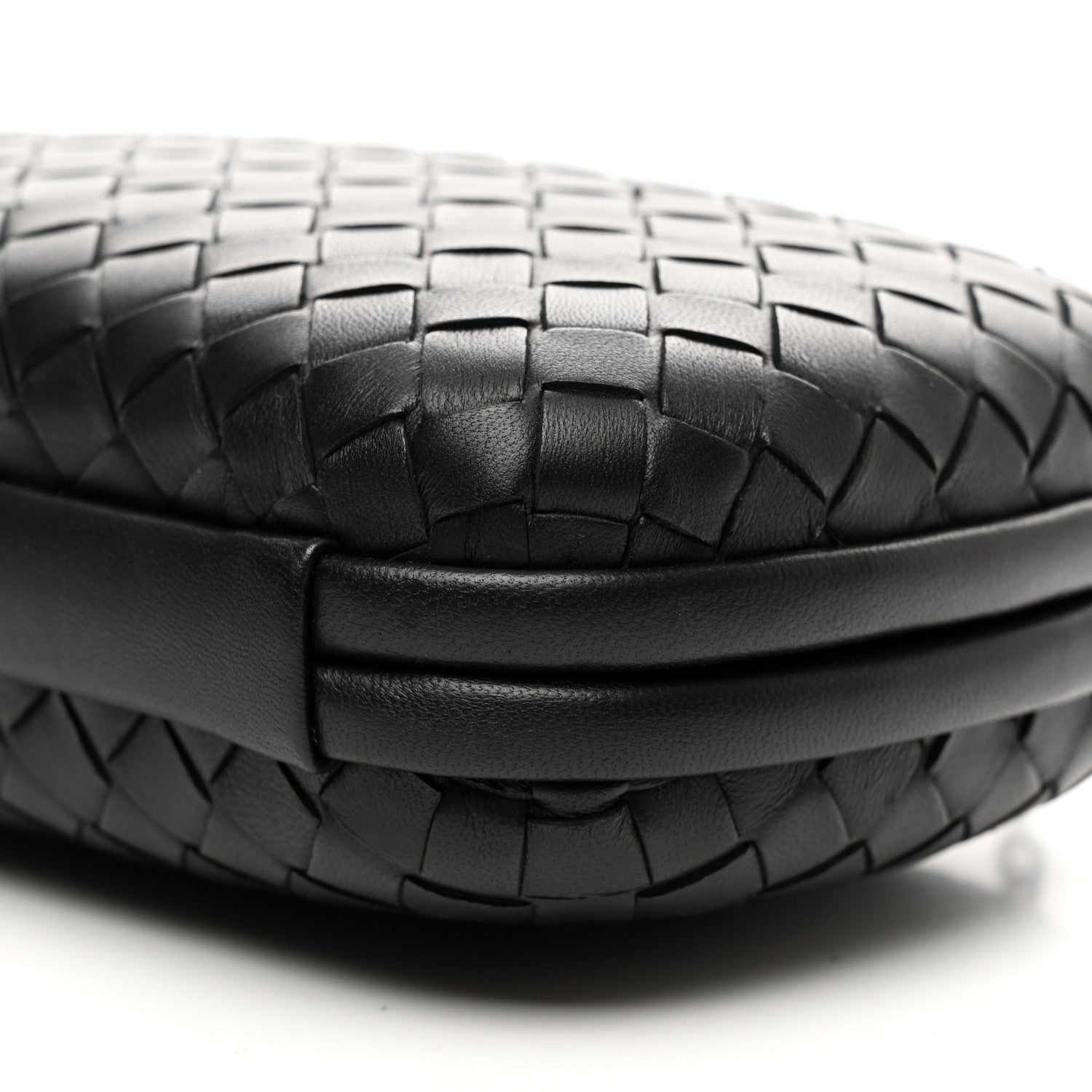 Bottega Veneta Nappa Intrecciato Chain Knot Clutch Black 9 of 9