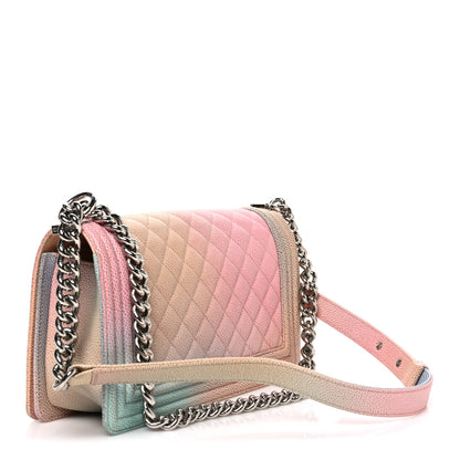 Chanel Caviar Quilted Medium Cuba Rainbow Boy Flap Multicolor 2 of 9