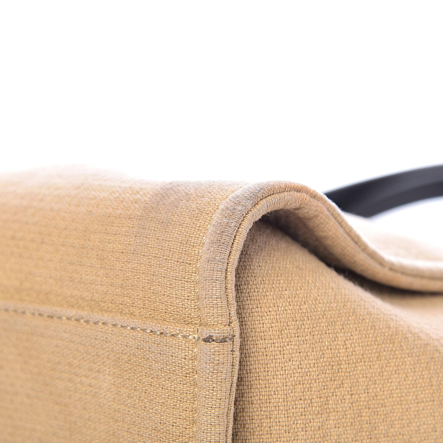 Chanel Canvas Large Deauville Tote Beige Black 11 of 14