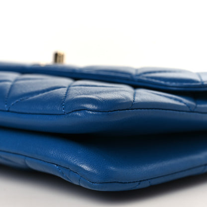 Chanel Lambskin Quilted Medium Trendy CC Flap Blue 9 of 10