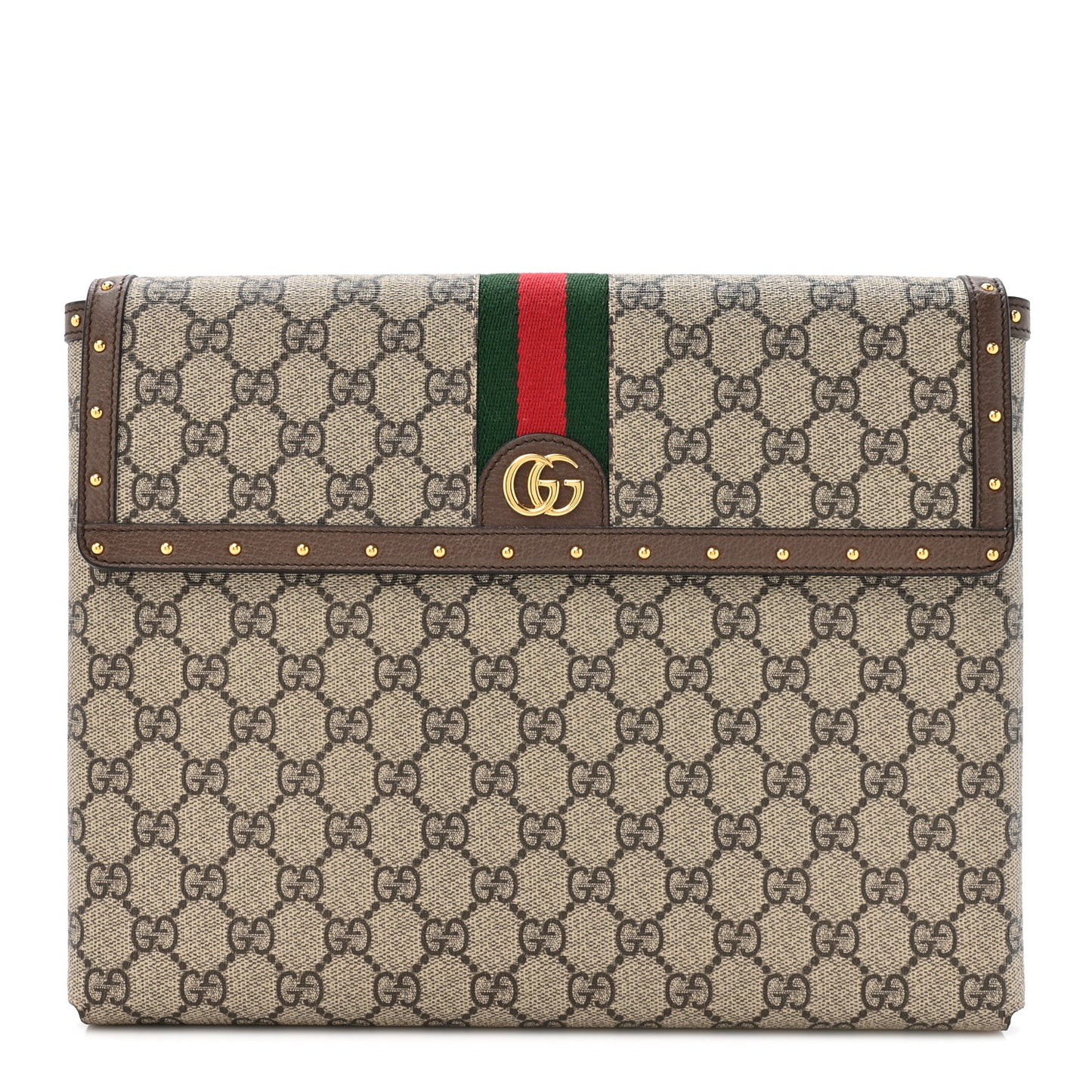 GG Supreme Monogram Ophidia iPad Case Beige New Acero