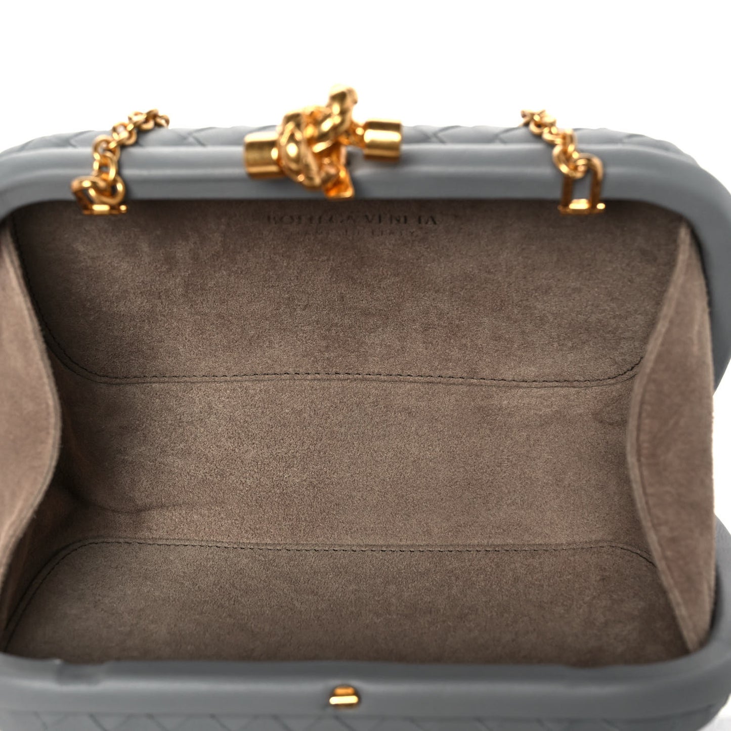 Nappa Intrecciato Chain Knot Clutch