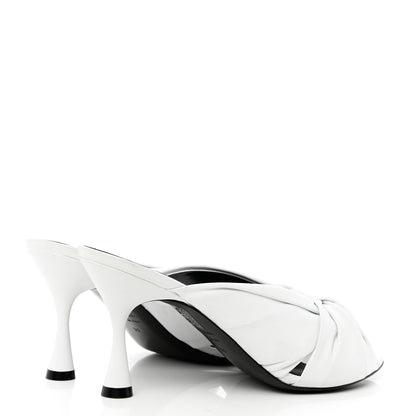 Balenciaga Smooth Nappa Drapy 80mm Slide Sandals 39 White 4 of 9