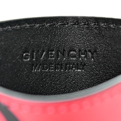 Givenchy Lambskin logo Printed Card Holder Red Black 6 of 8