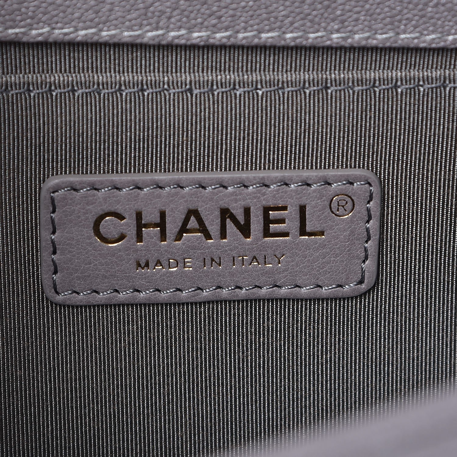 Chanel Caviar Quilted Medium Boy Flap Light Grey 6 of 8