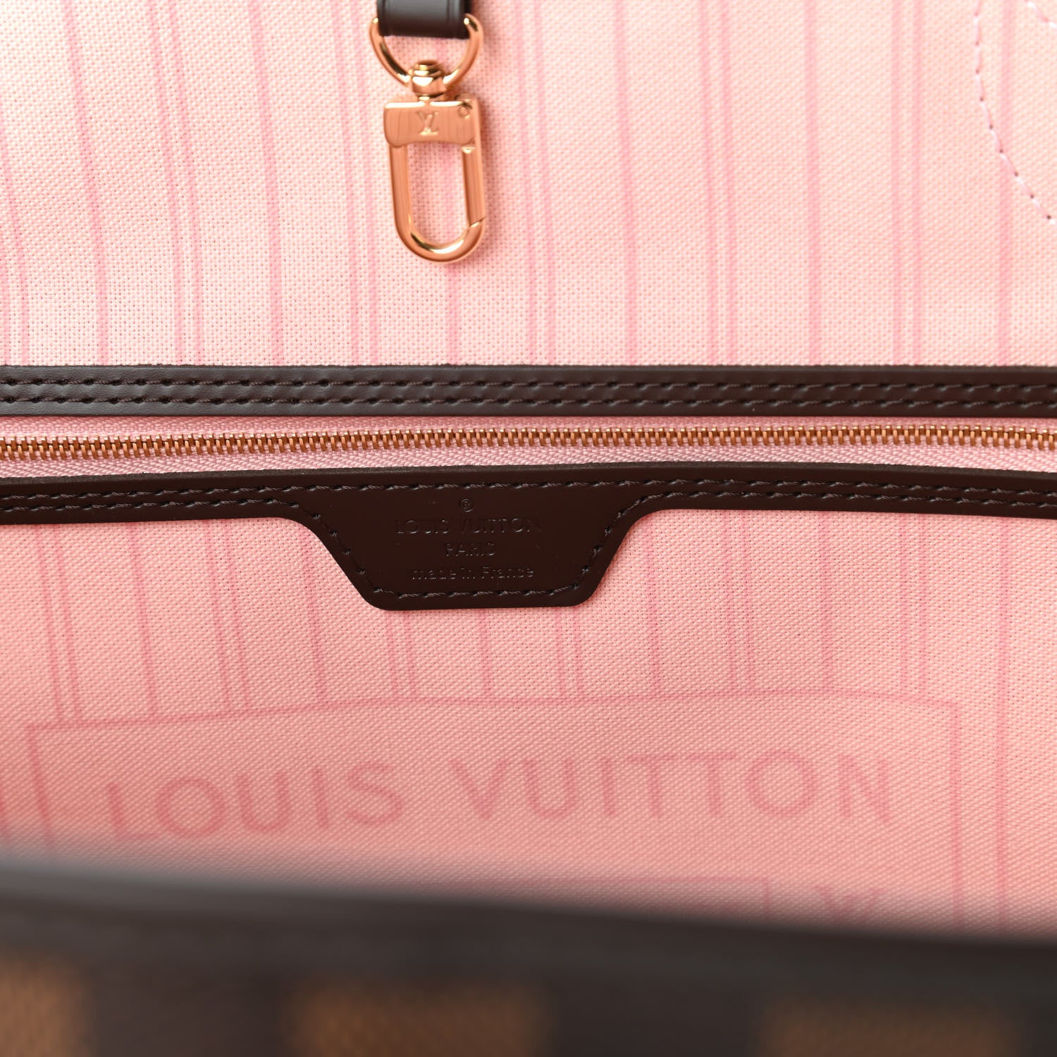 Louis Vuitton Damier Ebene Neo Neverfull MM Rose Ballerine 8 of 10