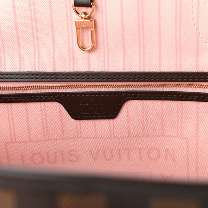Louis Vuitton Damier Ebene Neo Neverfull MM Rose Ballerine 8 of 10