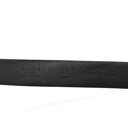 Chanel Calfskin Pearl CC Belt 75 30 Black 3 of 4