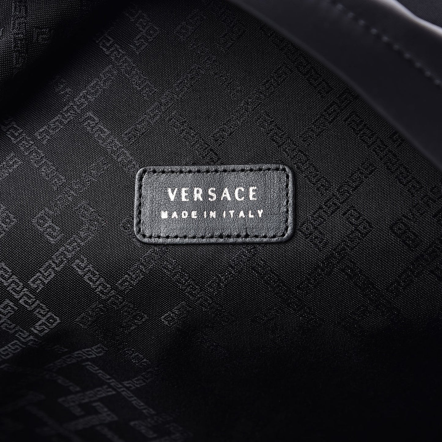 Nylon Palazzo Medusa Backpack Black