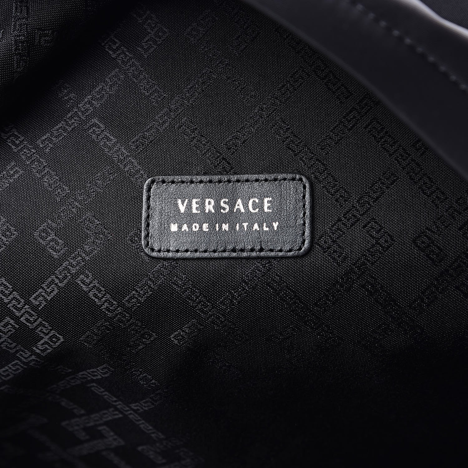 Versace Nylon Palazzo Medusa Backpack Black 8 of 8