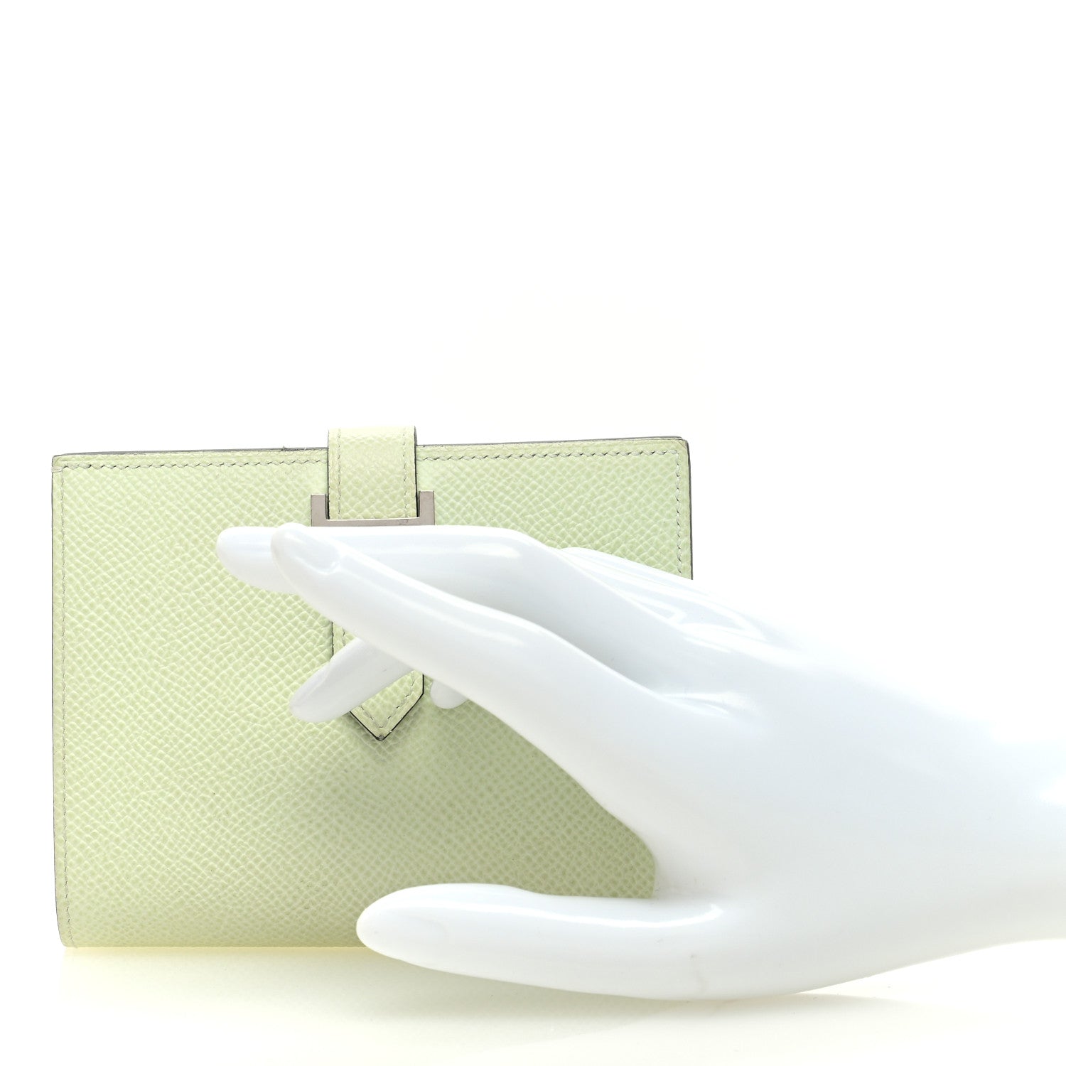 Hermes Epsom Bearn Compact Wallet Vert Fizz 2 of 9